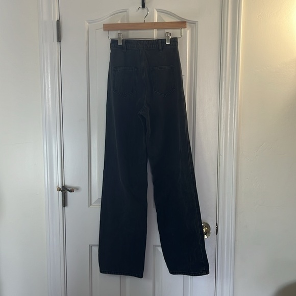 Princess Polly | High Rise Split Hem Wide Leg Rosalie Jeans Size 0 Y2K 90s - Picture 6 of 9
